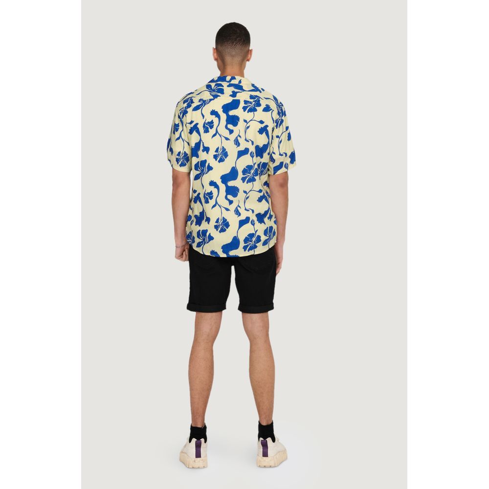 Only & Sons bicolor viscose shirt